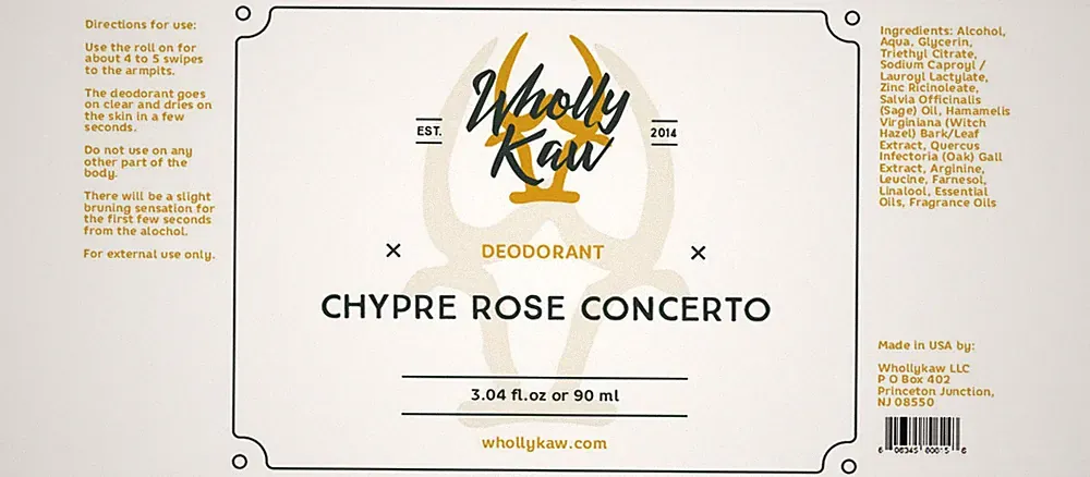 Chypre Rose Concerto Deodorant