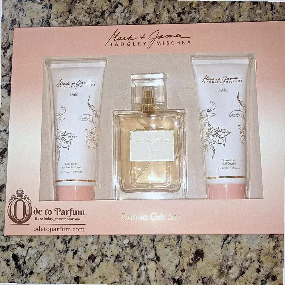 ✨NEW✨Badgley Mischka DAHLIA Eau de Toilette Gift Set Lotion 3.4oz Perfume Women